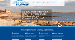 Desktop Screenshot of capecodfoundation.org