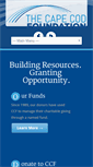 Mobile Screenshot of capecodfoundation.org